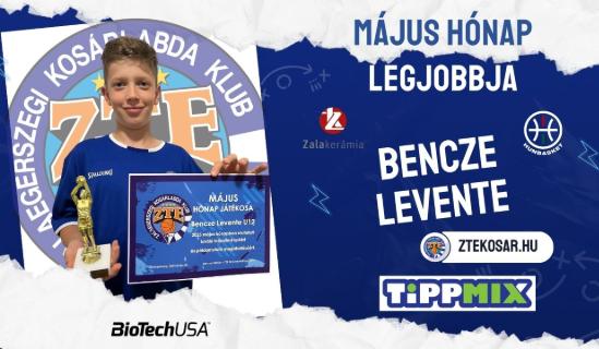 Bencze Levente (U12) lett mjus hnap legjobbja