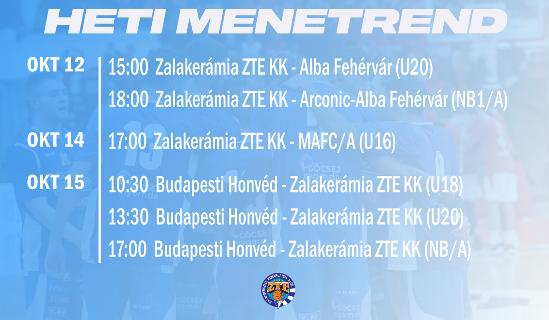 Heti menetrend 2022.10.10-10.16